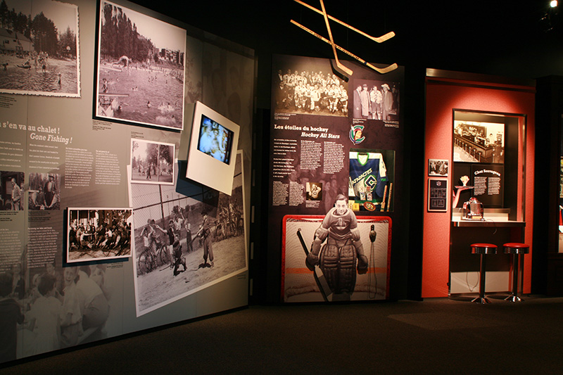 A section of the Stories from our Lives exhibit