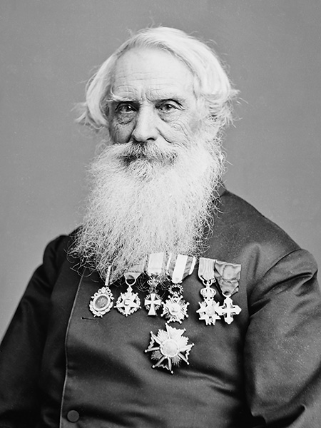 Photo of Samuel Morse towards the end of his life