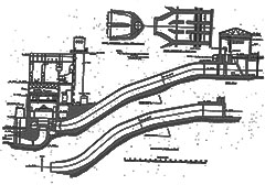 Drawing illustrating the production equipment  required at the Shawinigan-3 generating station